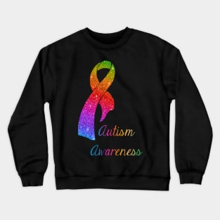 Autism Awareness Ribbon Shirts For Women Men Kids Crewneck Sweatshirt